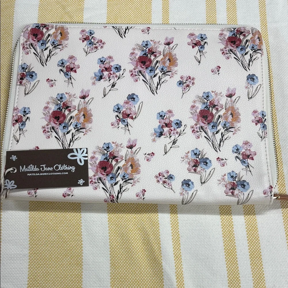 Matilda Jane Floral Zipper Tablet Case in Pink, Blue, Purple